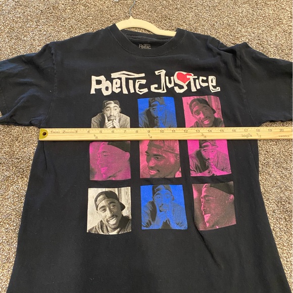 Poetic Justice Tupac 90s Looking Graphic Band Tee Shirt - Picture 5 of 6